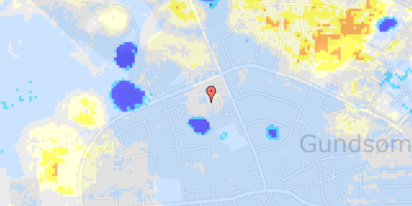 Ekstrem regn på Ladegårdsvej 17