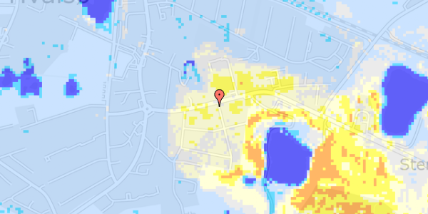 Ekstrem regn på Roskildevej 16