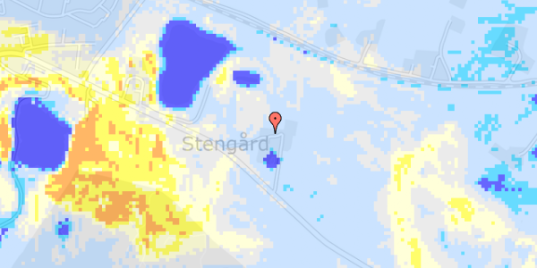 Ekstrem regn på Roskildevej 19