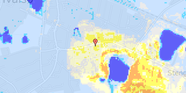 Ekstrem regn på Roskildevej 20