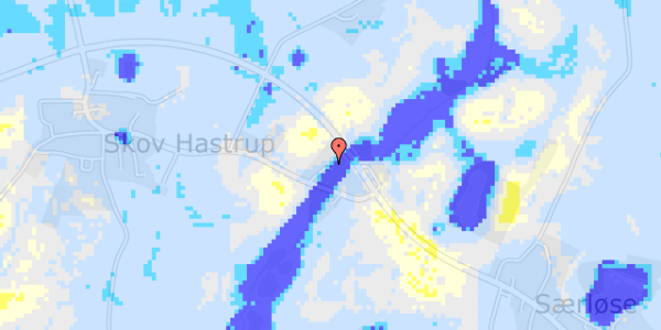 Ekstrem regn på Skovhastrupvej 21