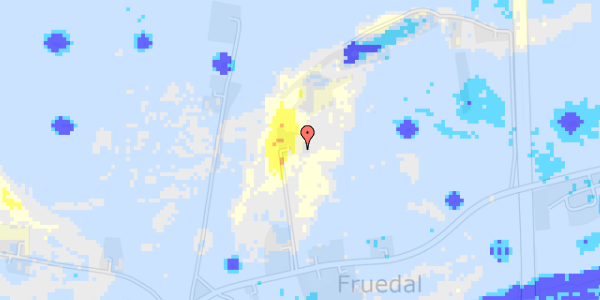 Ekstrem regn på Fruedalsvej 10