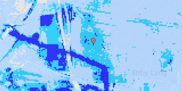 Ekstrem regn på Holmevej 1