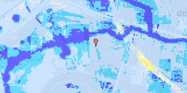 Ekstrem regn på Karlemosevej 25, 3. th