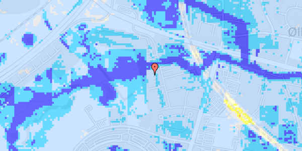 Ekstrem regn på Karlemosevej 31, 1. th