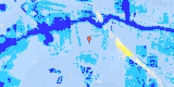 Ekstrem regn på Stensbjerg Huse 46, 1. 