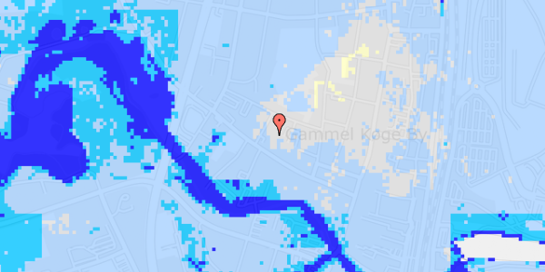 Ekstrem regn på Vestergade 20D