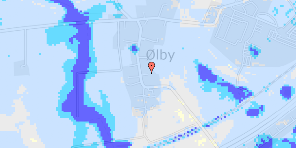 Ekstrem regn på Ølbyvej 144