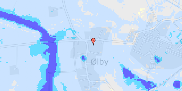 Ekstrem regn på Ølbyvej 162