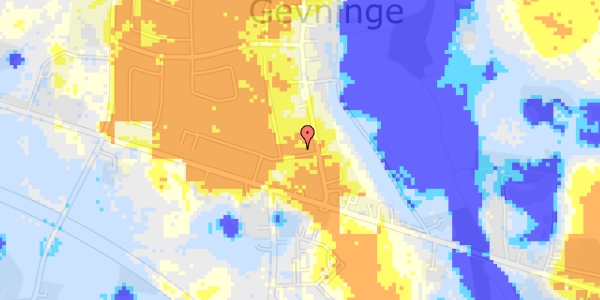 Ekstrem regn på Gevninge Bakkedrag 2