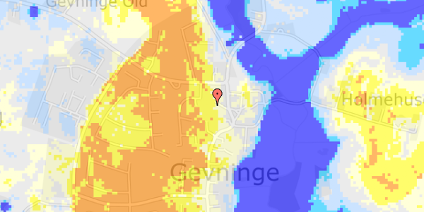 Ekstrem regn på Gevninge Bygade 51