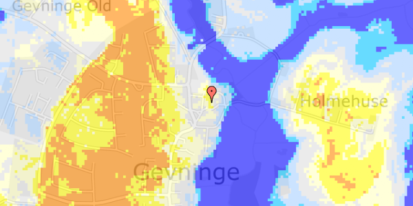 Ekstrem regn på Kirke Alle 8