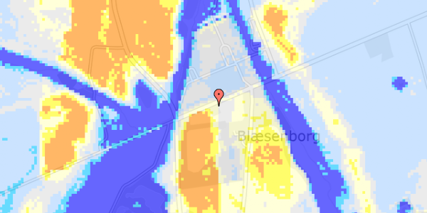 Ekstrem regn på Ledreborg Alle 6