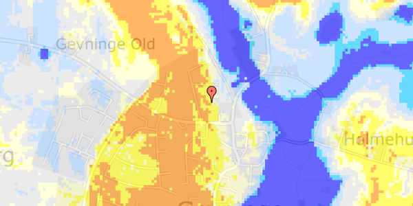 Ekstrem regn på Oldvejsparken 30