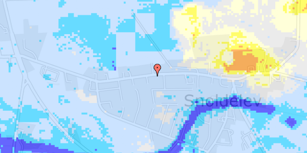 Ekstrem regn på Snoldelev Bygade 35