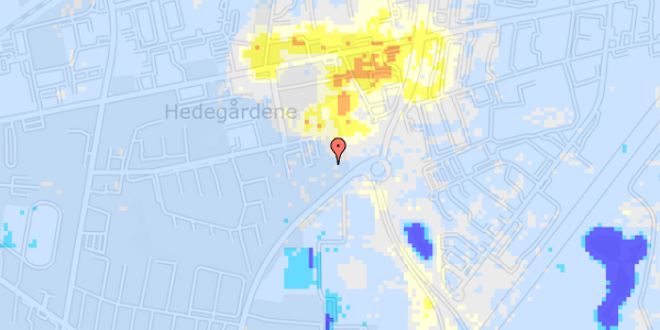 Ekstrem regn på Hedeboparken 33, 1. mf