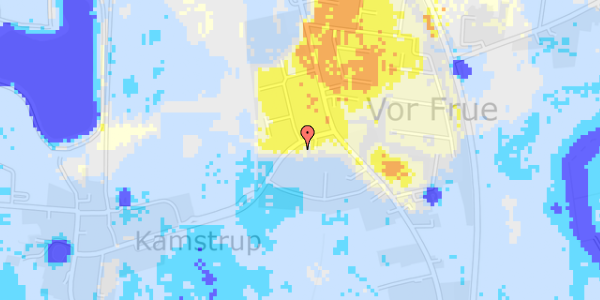 Ekstrem regn på Kamstrupvej 3