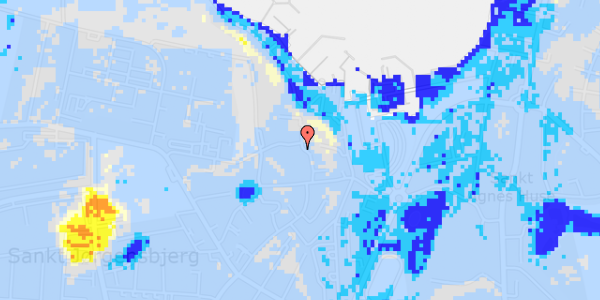 Ekstrem regn på Kirkegade 7