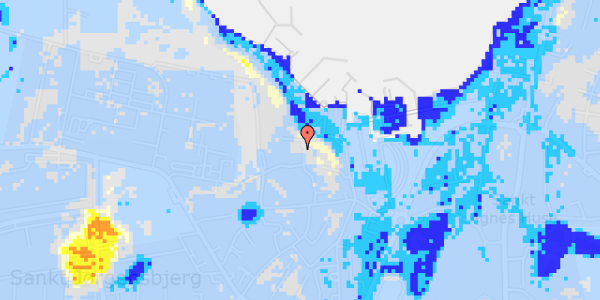 Ekstrem regn på Kirkegade 13