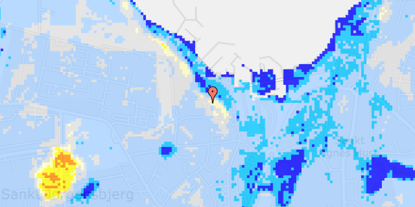 Ekstrem regn på Kirkegade 28