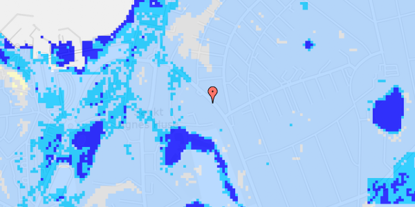 Ekstrem regn på Kong Valdemars Vej 59