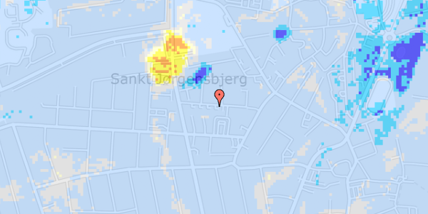 Ekstrem regn på Løvparken 8A