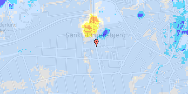 Ekstrem regn på Møllehusvej 129, st. th