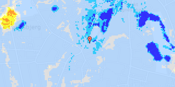 Ekstrem regn på Sankt Clara Vej 2