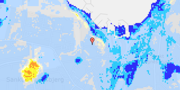 Ekstrem regn på Smedegade 2