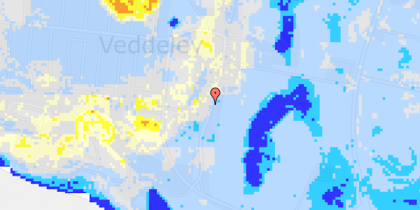 Ekstrem regn på Veddelev Bygade 27