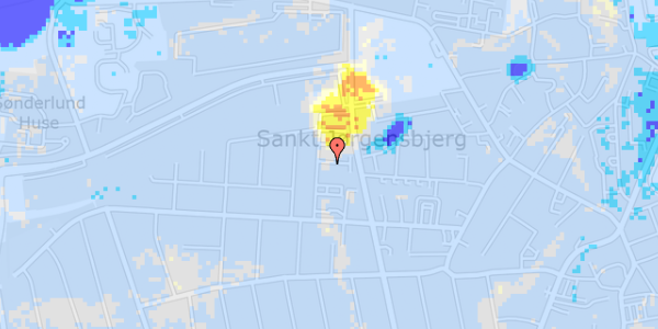 Ekstrem regn på Vestervænget 22, st. tv