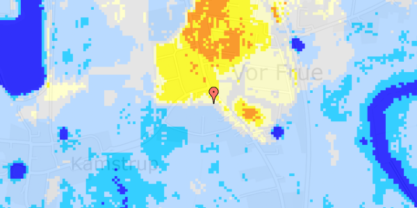 Ekstrem regn på Vor Frue Hovedgade 34A