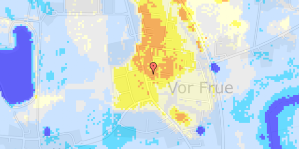 Ekstrem regn på Vor Frue Hovedgade 47