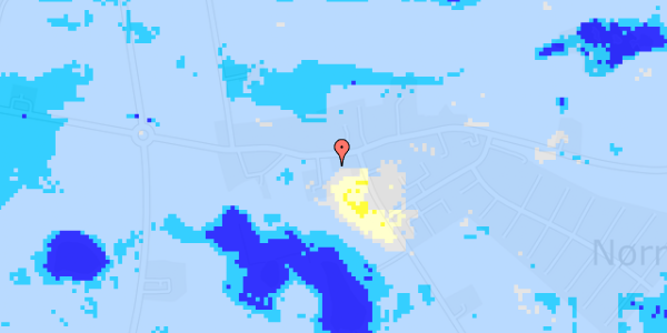 Ekstrem regn på Dalbyvej 14