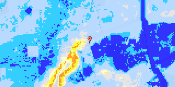 Ekstrem regn på Dalbyvej 50