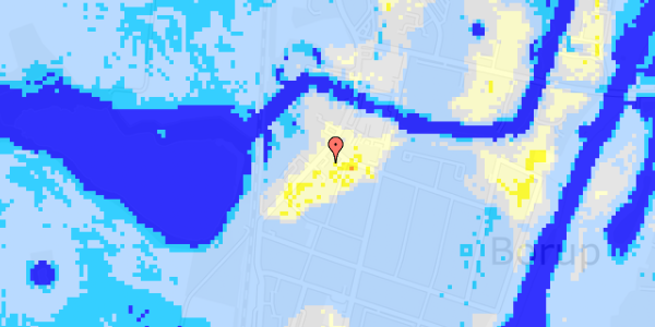 Ekstrem regn på Hovedgaden 52D