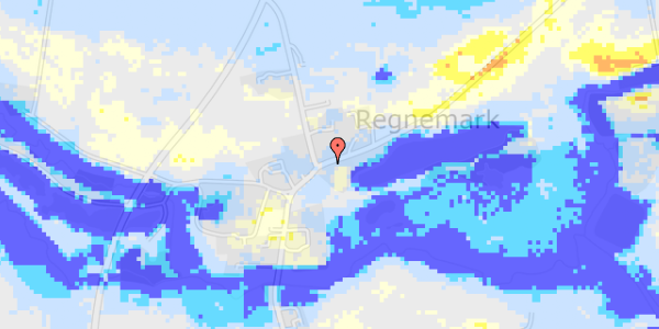 Ekstrem regn på Lille Dalbyvej 43