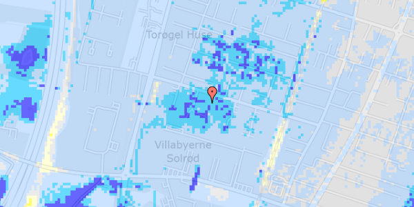 Ekstrem regn på Maglekæret 34C