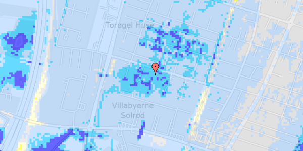 Ekstrem regn på Maglekæret 34H