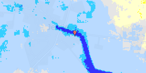 Ekstrem regn på Møllebakken 7A, st. th