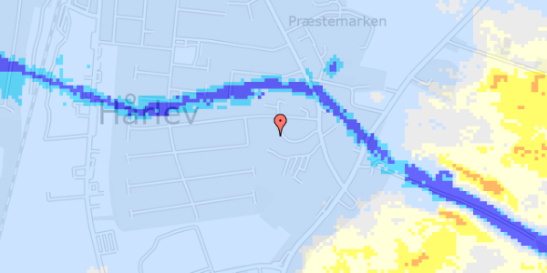 Ekstrem regn på Hyldegårdsvej 7B