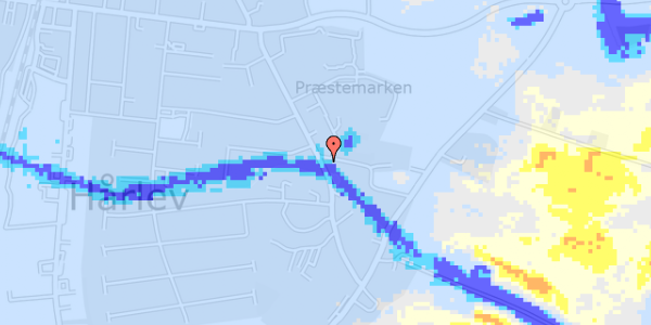 Ekstrem regn på Hårlev Bygade 17A