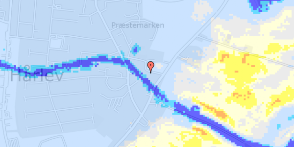 Ekstrem regn på Hårlev Kirkevej 6