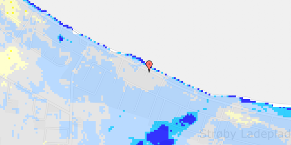 Ekstrem regn på Kystvejen 276C