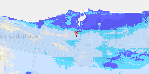 Ekstrem regn på Kystvejen 380