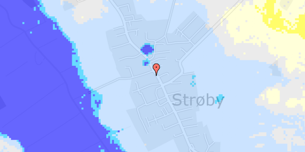 Ekstrem regn på Strøby Bygade 16