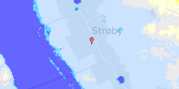 Ekstrem regn på Strøby Bygade 36B