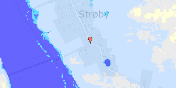 Ekstrem regn på Strøby Bygade 48B