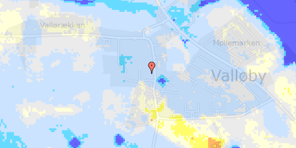 Ekstrem regn på Valløby Bygade 12B