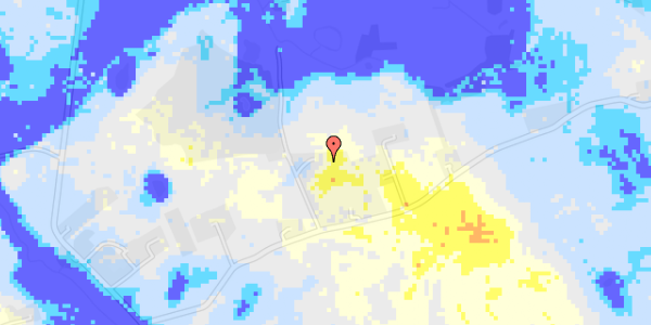 Ekstrem regn på Galtebjergvej 34